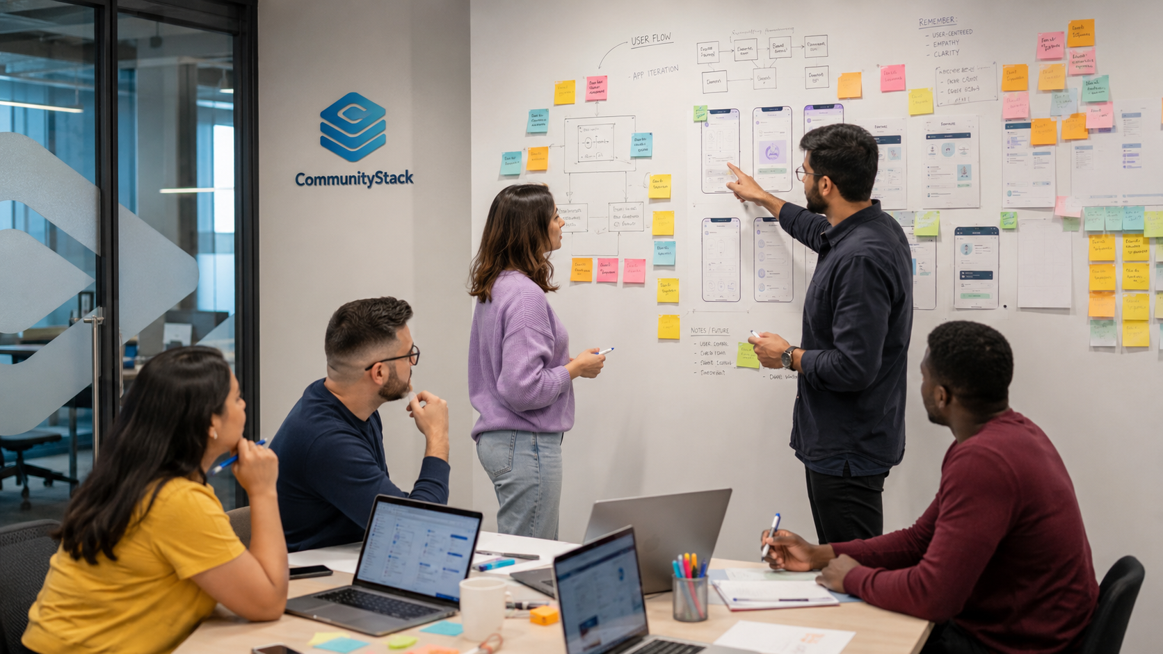 CommunityStack development team working on digital systems