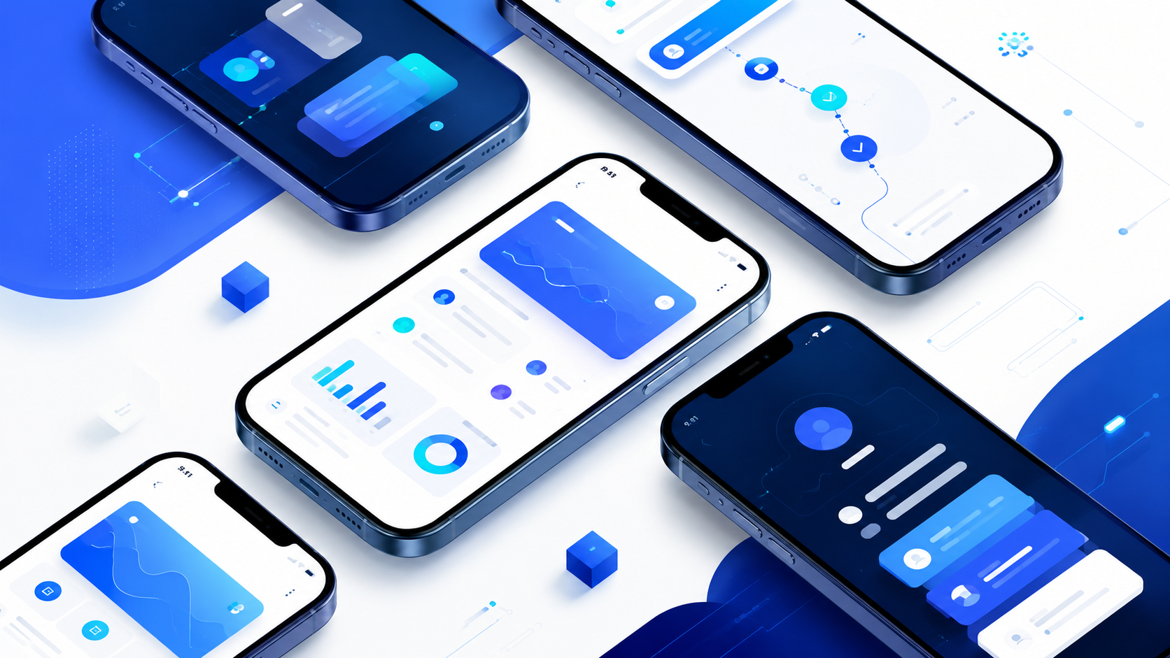 Mobile app development services and UI mockups